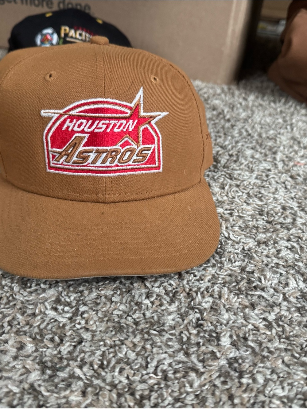 Houston Astros Brown Baseball Cap - Team Logo Men's Accessory